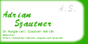 adrian szautner business card