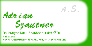 adrian szautner business card